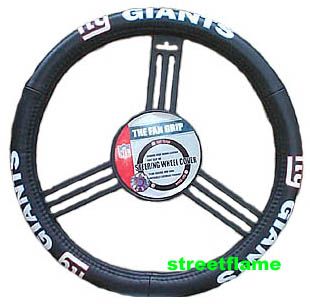 NFL New York Giants Steering Wheel Cover New Leather