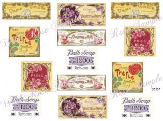 french boudoir perfume labels shabby decals chic you are bidding on a