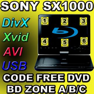 Sony Multi Region Code Free Portable Blu Ray DVD Player