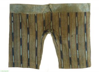 Hausa Yoruba Shorts in Stripwoven Cotton Cloth African