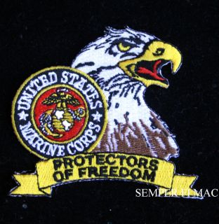 USMC Protectors of Freedom Marine Corps WOW Hat Patch
