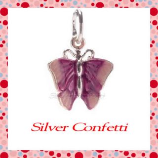  Butterfly Purple Pink Wings Garden Insect Charm or Pendant