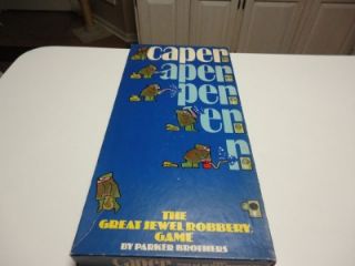 Caper Jewel Heist Parker Bros Board Game 1971 Complete