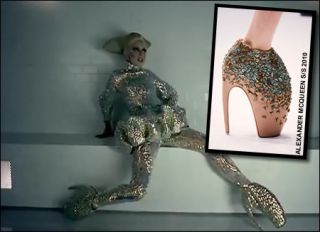 Custom Made Lady Gaga Skyhigh Latex Knee Boots EU37 43