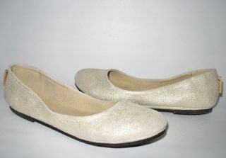 French Sole FS NY Sloop Womens Gold Ballet Shoe 7 5 7