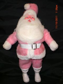 Vintage Harold Gale Pink Velvet Santa Claus
