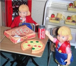 Dollhouse Food Items Groceries Pizza Party for School