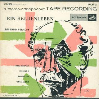  Reel Tape 2 Track RCA Strauss Ein Heldenleben 7½ Fritz Reiner