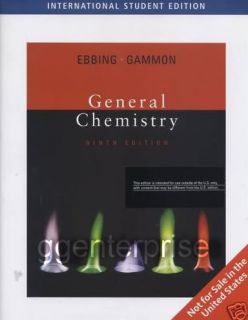 General Chemistry 9th by Darrell D Ebbing Gammon 9E 0618582371