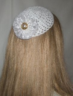 Head Covering Headcovering White Lace Yo Yo Kippah Kippot Jewish