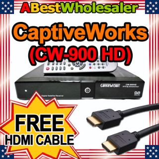 New Captiveworks CW 900HD FTA Receiver Captive Works 900 HD HDMI Free