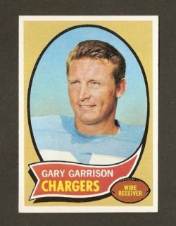 1970 Topps Football 23 Gary Garrison Chargers N Mint