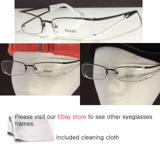 Half Rim Eyeglass Frames ID2002 Black White Eyeglasses RX Glasses