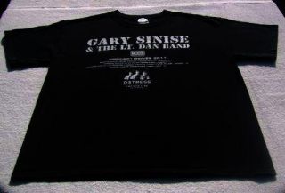 Gary Sinise Lt Dan Band USO 2011 Concert Large T Shirt