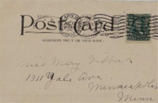 1906 GARDINER, ME 1st Church of Christ Postcard