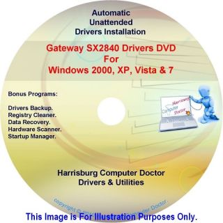Gateway SX2840 Drivers Restore DVD Automatic Drivers Installation Disc