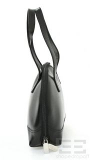 Furla Black Leather Small Oval Handbag