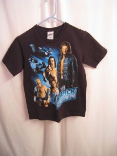  Wrestling Shirt w Triple H Edge Jeff Hardy Great Khali Kids M