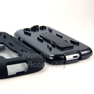 Black G2 Kickstand Hybrid Hard Case Cover for Samsung Galaxy s 3 III