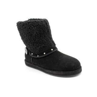 By Guess Anya Womens Size 8.5 Black Textile Fashion   Ankle Boots