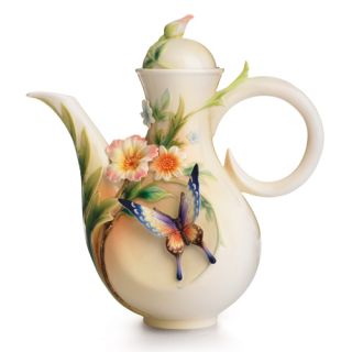 franz porcelain fluttering beauty teapot