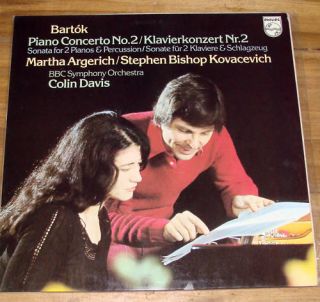 Martha Argerich Stephen Bishop Kovacevich Bartok LP