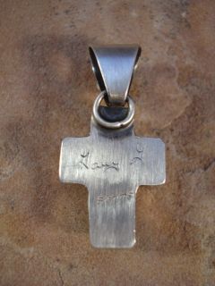  small gaspitite cross pendant is marked gary g sterling it was made
