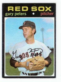 1971 Topps Gary Peters Boston Red Sox Card 225