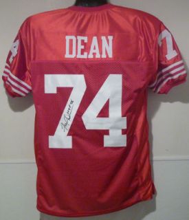 Fred Dean San Francisco 49ers Autographed Jersey w HOF