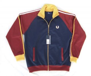 New Fred Perry J6219 Colourblock Twin Tape Track Jacket