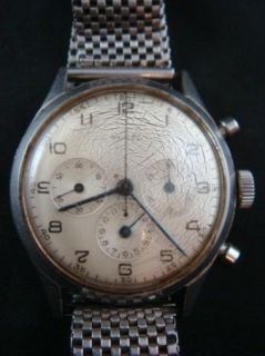 Mens Vintage Gallet 3 Register Chronograph Watch Wristwatch