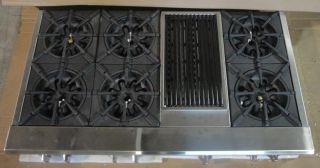  info garland rgt 48 6cb 48 professional gas cooktop 6 burners grill