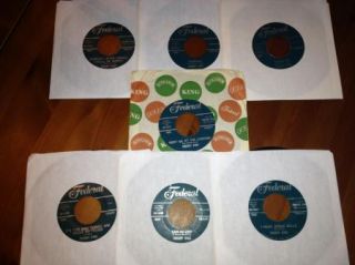 Lot of 7 Freddy King 45s on Federal R B See See Baby Driving Sideways