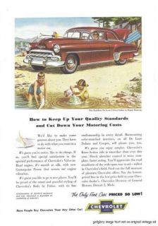  Vintage Auto Print Ads Body by Fisher Styling Comfort Safety