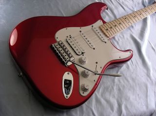 2005 Fender Standard Stratocaster Fat Strat HSS Chrome Red with Gigbag