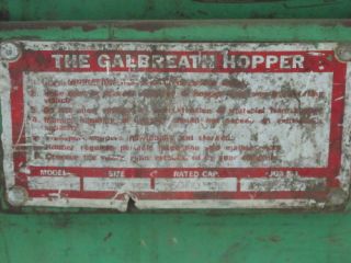 Galbreath 1 CU yd Self Dumping Hopper 6000 lbs H 100