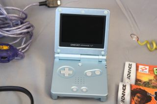 Nintendo Game Boy Advance SP Video Game System w/ Games