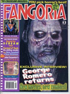Fangoria 171 George Romero The Carnival of Souls Vampire Hideous Sun