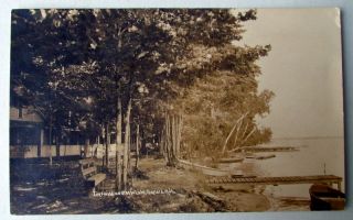 RPPC Postcard Idylwild on Otsego Lake Gaylord Michigan