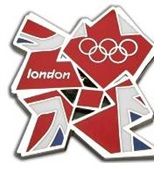 London 2012 Olympic Games Mini Union Jack Pin Badge