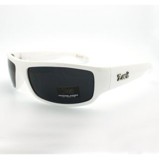 Original Locs Sunglasses Gangster Cholo Shades White Frame Black Lens