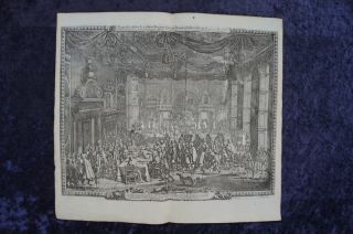 Frederiksborg Friedens Banquet Dänemark Kupferstich Pufendorf 1697