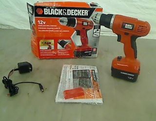 BLACK & DECKER 12 Volt 3/8 in. Cordless Drill with Soft Grips
