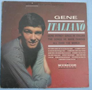Gene Pitney Italiano Record of Italian Songs