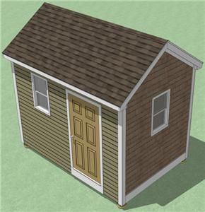 8x12 Shed Plans How to Build Guide Step by Step Garden Utility Storage