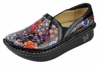  Debra Midnight Garden Floral Leather Nursing Prof Shoes Deb 323