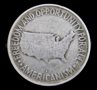 Authentic USA 1954 George Washington Carver Half Dollar Coin Good .900