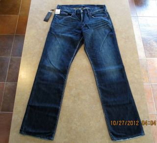 New Mens Silver Jeans   Garner 32x32   Straight Medium Wash   2012