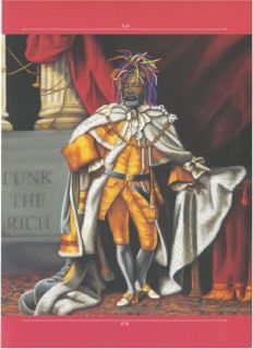 George Clinton Funk the Rich by Isabel Samaras Art Large Postcard