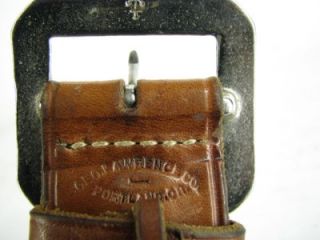 15 George Lawrence Gun Rig Holster Leather Belt Creel 38 40 XL